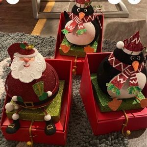 3 Pier1 Imports Holiday Mantle Stocking Holders